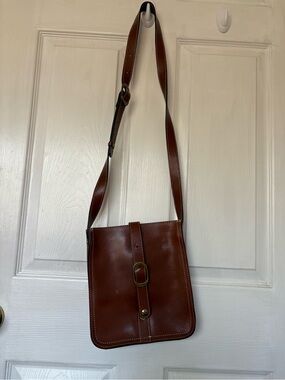 Patricia Nash Brown Leather Crossbody Bag
